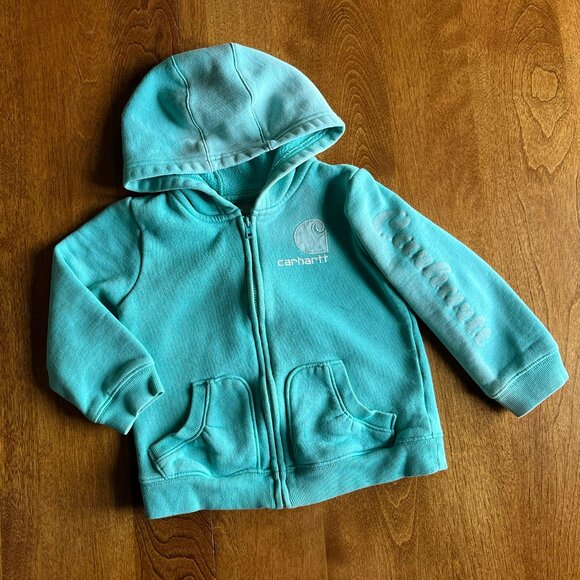 Carhartt seafoam green hoodie 2T - Picture 1 of 11